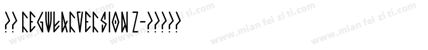 黑体 RegularVersion 2字体转换